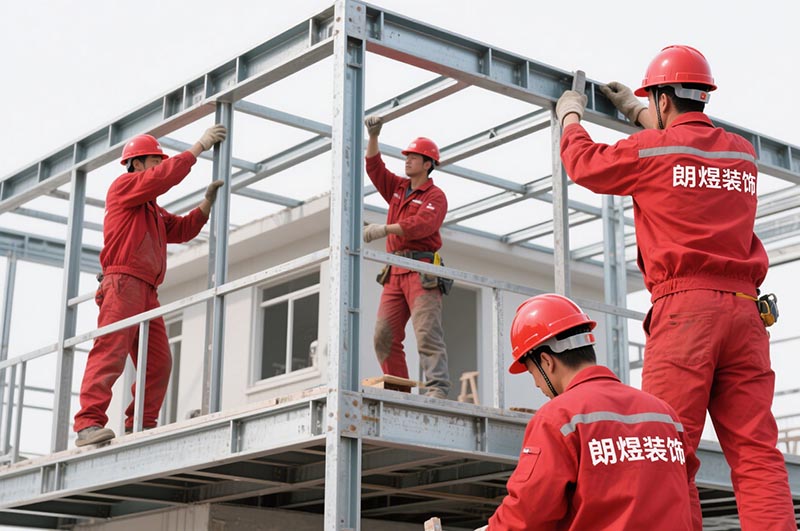 钢结构搭建施工对接